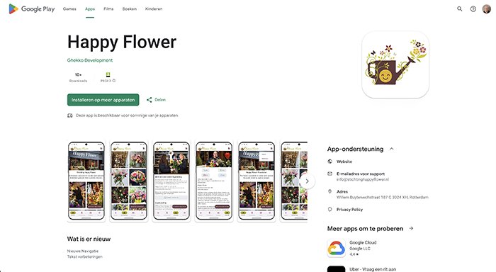 App in de Google Playstore