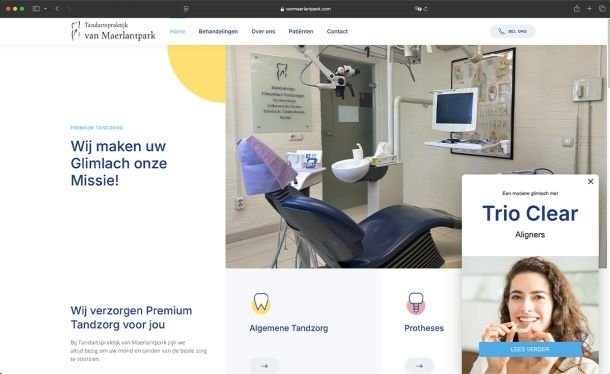 Tandartspraktijk van Maerlantpark Website
